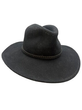 Sheplers Mens Perqueno Pettte Pure Wool Black Western Cowboy Hat Size Small